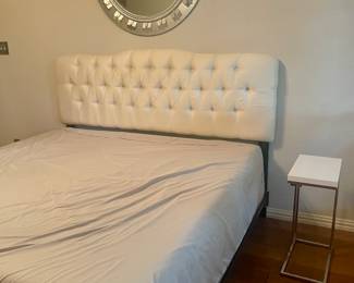 King size headboard and mattress 