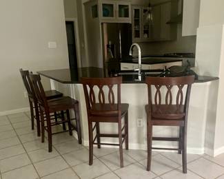 4 barstools with bistro table (not shown)