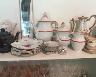 Dining Room- Tea Pots, Collector Plates, Tea Cups