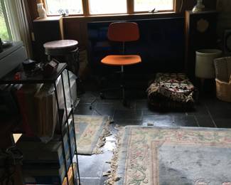 Family Room- Vintage Orange Office Chair