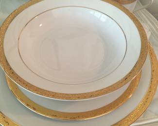 Dining Room- Nikko Gold Filigree China(12 Place Settings)