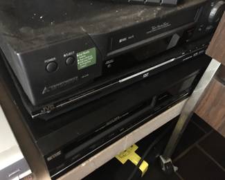 Family Room- JVC, Realistic, Sony 60" TV