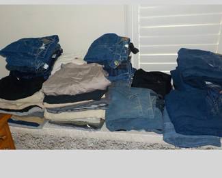 Lots of BIG MEN'S Jeans!!  Size 48 - 50 Waist