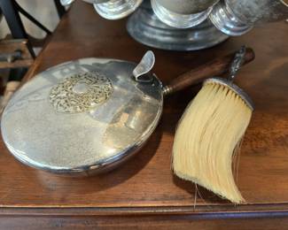 Vintage silent butler and whisk brush