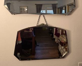 Antique, art deco mirrors