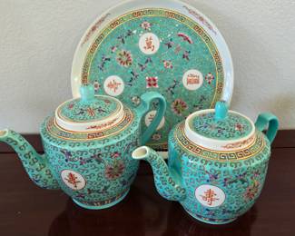 Vintage Chinese large dish set