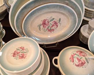 Susie Cooper vintage dishware set. Crown Works, Burslem, England.