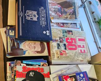 Assorted sports and celebrity magazines / books