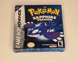 Nintendo Gameboy Advanced Pokemon Sapphire Complete In Box (TY1)
