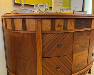 Antique Williamsport Furniture Co. Half Moon Dresser