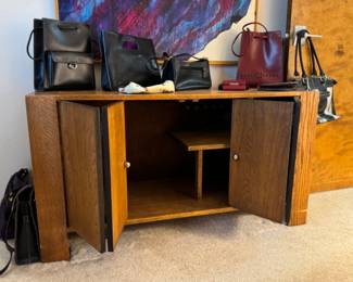 Solid Wood Media Cabinet