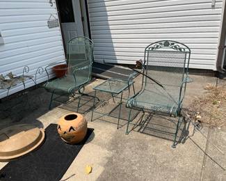 Wrought iron patio furniture