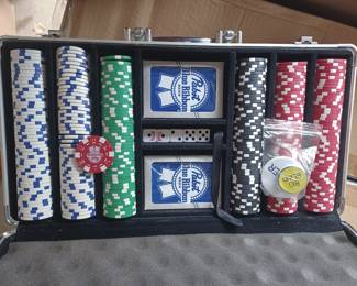 PBR poker chip set