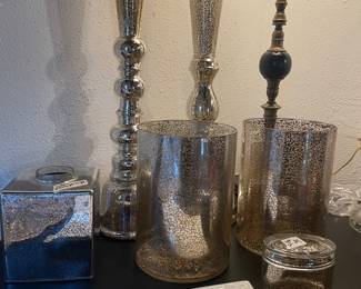 mercury glass  bling  for your bath  or anywhere its so nice 