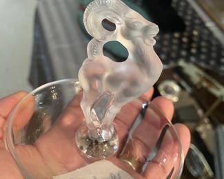 lalique ram jewelry holder  