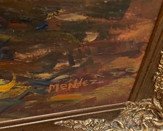 sunflower painting  signature 