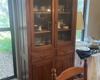 ANTIQUES LIKE THIS CABINET  ONCE WE PROGRESS MORE IN OUR STAGING  ILL UPDATE AND ADD MORE PICS OF THIS PIECE 