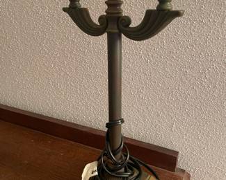 heavy vintage pair of lamps - fabulous quality 