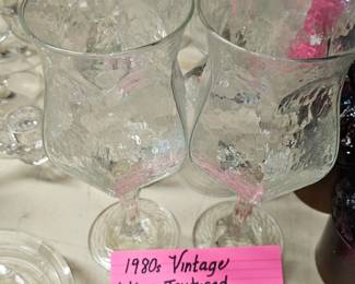 Libbys textured tulip glasses