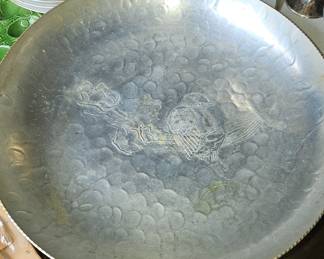 Engraved aluminum platter 