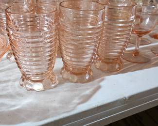 Pink Depression glasses 