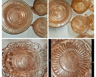 Pink Depression glass