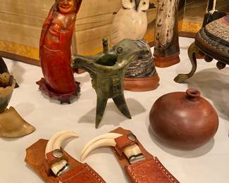 Luchak warthog tusk skinning knives