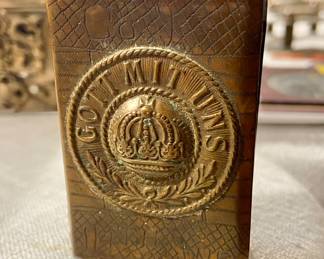 War trench art matchbox cover