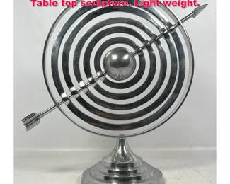 Lot 490 Contemporary aluminum Armillary. Table top sculpture. Light weight.