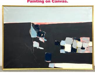 Lot 385 Knud Weinert Abstract Modern Painting on Canvas. 