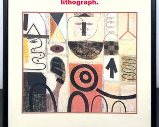Lot 357 Adolph Gottlieb framed offset lithograph. 