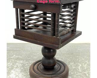 Lot 270 Charles Dudouyt side table. Cage form. 