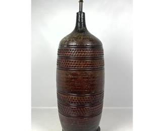 Lot 323 Large Aldo Londi Plaster Table Lamp