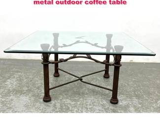 Lot 474 Giacometti Style Occasional table or metal outdoor coffee table 