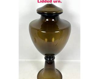 Lot 43 Large Hand Blown Murano Glass Lidded urn.