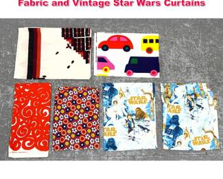 Lot 471 Fabric Lot. Vintage Marimekko Fabric and Vintage Star Wars Curtains
