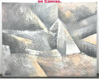 Lot 401 Large Lee Reynolds Painting on Canvas.