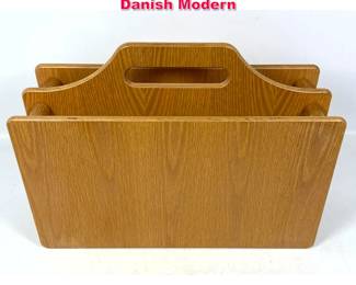 Lot 494 Kingerath oak magazine stand. Danish Modern 