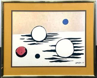 Lot 355 Framed Alexander Calder Print
