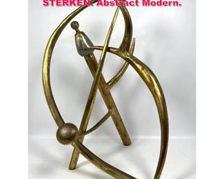 Lot 174 Modernist Metal Sculpture. CHR STERKEN. Abstract Modern. 