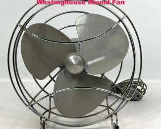 Lot 80 Small American MidCentury Modern Westinghouse Round Fan