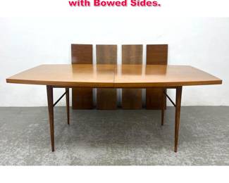 Lot 577 Paul McCobb Calvin Dining Table with Bowed Sides.