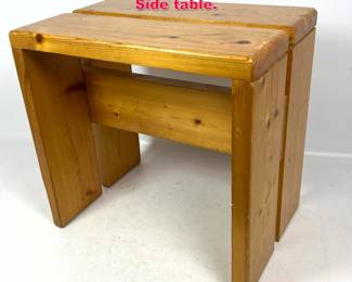 Lot 99 Charlotte Perriand for Les Arcs stool Side table. 