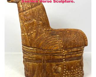 Lot 141 Large BERTIL VALLIEN Rorstrand Sweden Horse Sculpture. 