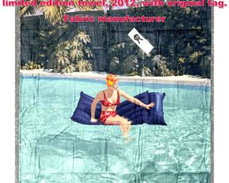 Lot 469 Cindy Sherman works on whatever limited edition towel, 2012, with original tag. Fabric manufacturer 