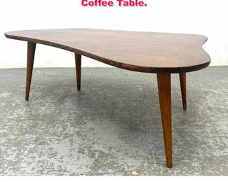 Lot 580 Mid Century Modern Biomorphic Coffee Table. 