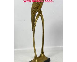 Lot 550 Alain Chervet brass parrot sculpture with marble base.