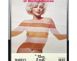 Lot 365 Bert Stern The last sitting poster of Marilyn Monroe