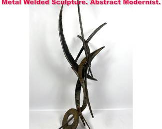 Lot 44 SILAS SEANDEL 78 Brutalist Mixed Metal Welded Sculpture. Abstract Modernist. 