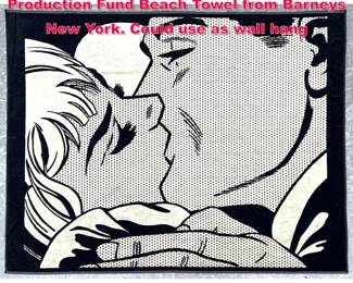 Lot 467 Large Roy Lichtenstein Art Production Fund Beach Towel from Barneys New York. Could use as wall hang